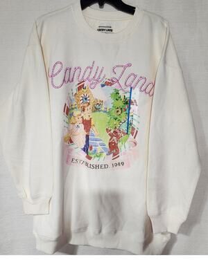 Candy land white sweater men's Large